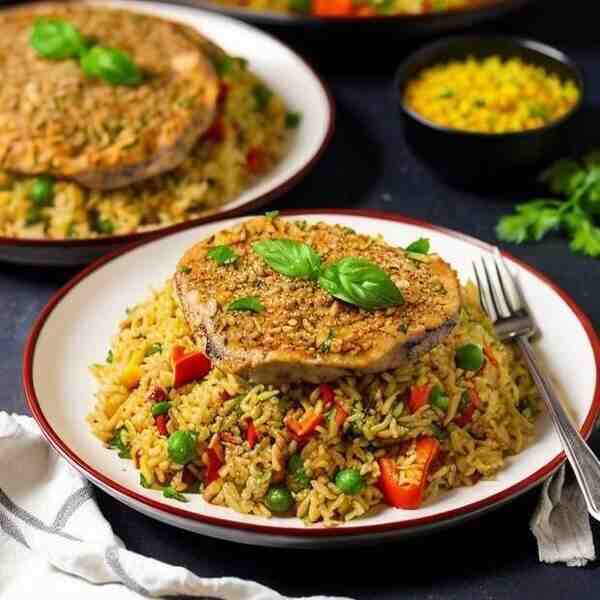 Куриный плов с болгарским перцем